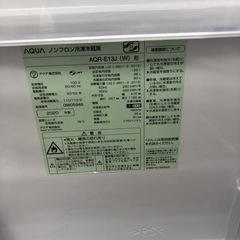 安心の6ヶ月保証付き！！AQUA 2ドア冷蔵庫　126L 取りに来れる方限定！売ります！