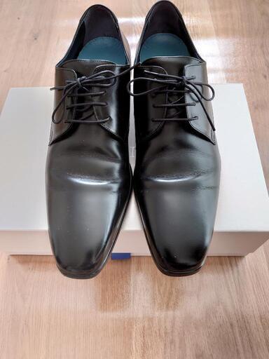 ベニル　黒色　ウェディング革靴　26.5cm