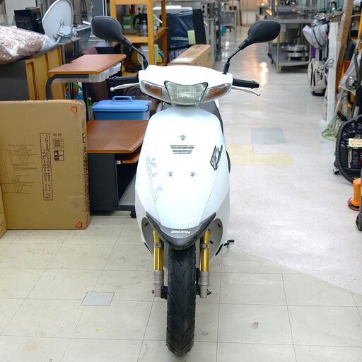 原付　スズキ　ZZ　ホワイト　リユース品 原付 スズキ ZZ ホワイト リユース品