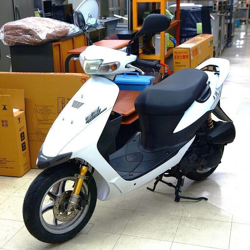 原付　スズキ　ZZ　ホワイト　リユース品