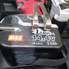 マックス MAX PJ-ID144 インパクトドライバ 中古品 バッテリー×2 14.4V 充電器 【ハンズクラフト宜野湾店】