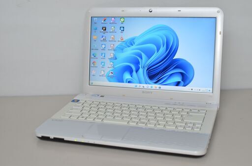 中古良品ノートパソコン SONY VPCEG14FJ Windows11+office 新品爆速SSD120GB Celeron-B810/メモリ8GB/14インチ/DVDマルチ/WEBカメラ/無線