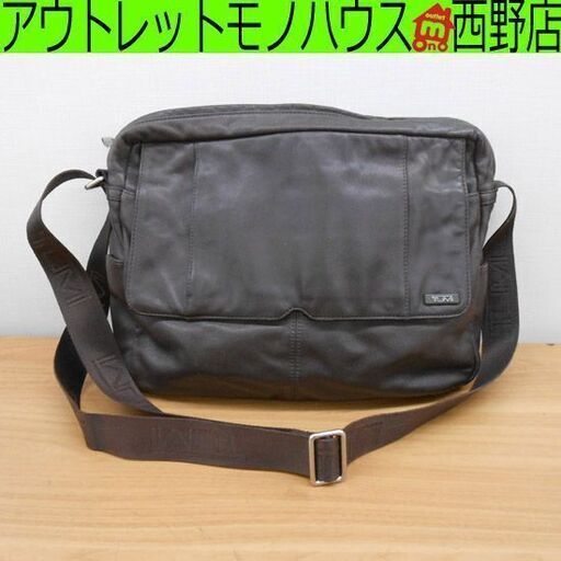 TUMI ショルダーバッグ ダークブラウン 60102B メンズ ビジネス メッセンジャー クロスボディ こげ茶 トゥミ 札幌市 西区 西野店