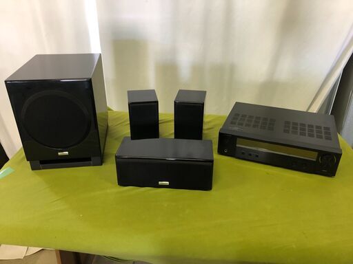 ONKYO オンキョー ホームシアターシステム NR-365 サブウーファー スピーカーシステム フロントスピーカー付き