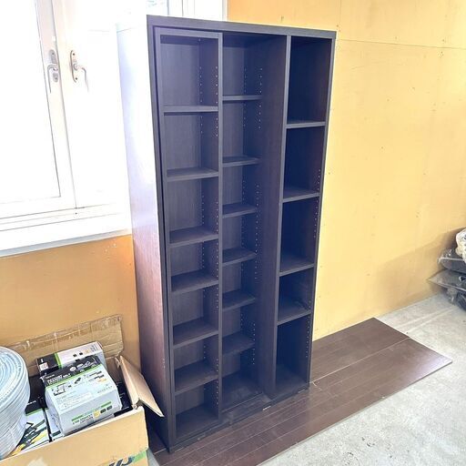 【家具・家電複数購入で割引可】ニトリ 本棚 EST-S-DBR スライド式 収納 家具