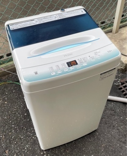 【1】おすすめ！ Haier 洗濯機 5.5kg 22年製 JW-U55HK 1124-12