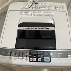 【0円】HITACHI ヒタチ 洗濯機 6Kg白い約束 
