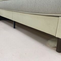 セミダブルベッド　マットレス付き　ベージュ