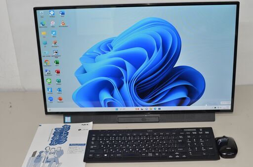 中古良品一体型パソコン NEC DA500/M Windows11+office Core i5-8265U/爆速SSD512GB+HDD1TB/メモリ8GB/DVDマルチ/23.8インチ/WEBカメラ