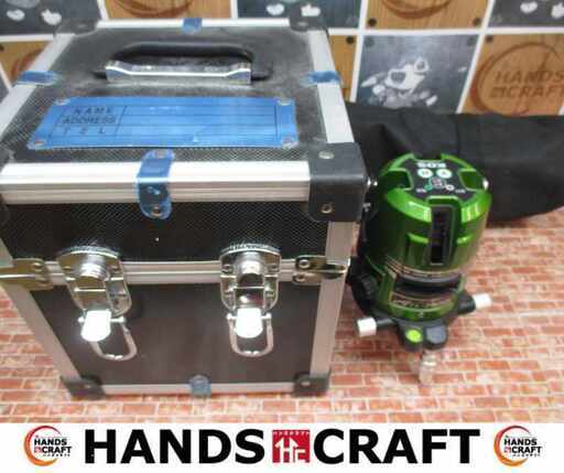 テクノ ATL25RG グリーンレーザー墨出し機 中古品 三脚 保護メガネ付き【ハンズクラフト宜野湾店】