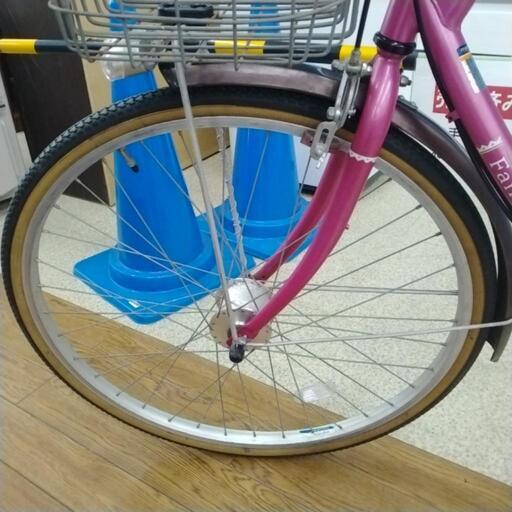 マルキン 自転車 ギア付き ピンク 26インチ メンテナンス済み TJ2024