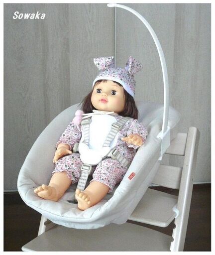 新生児～●STOKKE 木製椅子★ストッケ トリップトラップ S/N：4～★ニューボーンセット＆ベビーセット付 おまけハーネス◎得々4セット◎