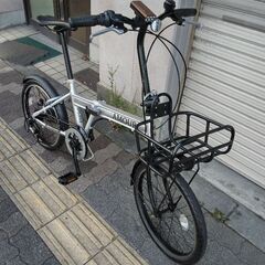 AMOUR[アモール]20吋 折り畳み自転車 アルミ/外装6段/シルバー