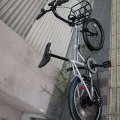 AMOUR[アモール]20吋 折り畳み自転車 アルミ/外装6段/シルバー