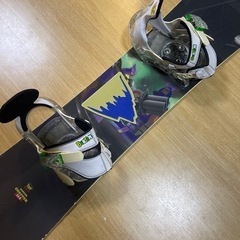 【中古雪板屋　ESAKU】スノーボードセット　お子様用　BURTON　チョッパー115cm　バートンバインセット　トイストーリーコラボ
