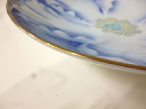 深川製磁 牡丹金ミル 大皿 直径27.4cm 金彩 皿 食器 札幌市東区