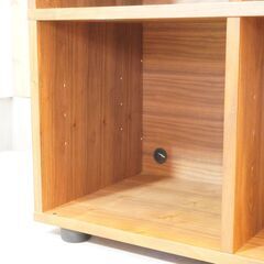 人気の無印良品(MUJI)のウォールナット材 スタッキングキャビネット