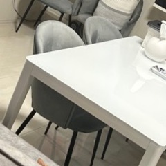 【ネット決済】美品 ダイニングテーブル ホワイト 白