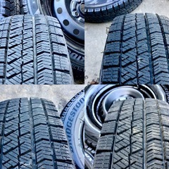 ●一番止まるスタッドレス！●21年製！ブリジストン・VRX2！●スタッドレスタイヤ&ホイール4本セット●145/80R13● ○一番止まるスタッドレス！○21年製！ブリジストン・VRX2