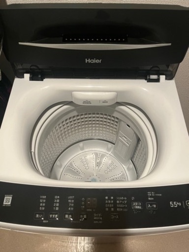 【美品】ハイアール 全自動電気洗濯機 JW-U55A   5.5キロ Haier