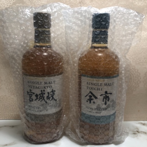 数量限定品　余市ノンピーテッド　宮城峡ピーテッド　2本セット　定価以下　国産ウイスキー