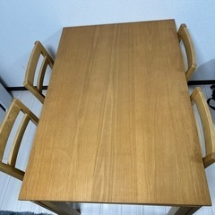 伸縮式ダイニングテーブル＆チェア 4-8人用 明日までの破格です✨️