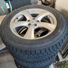 スタッドレスタイヤ 225/60R17 + アルミホイール　値段相談可