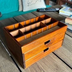 木製 メイク（アクセサリー）収納ボックス