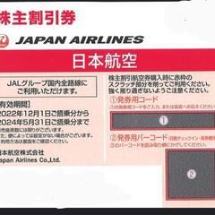 JAL株主割引券5枚