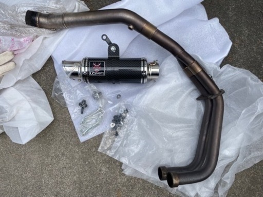 YZF-R25 LCI parts ショートカーボンスリップオンマフラー