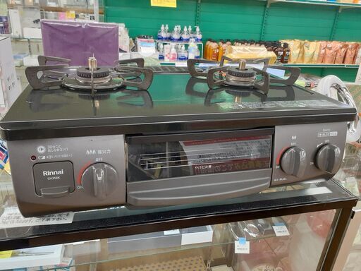 【ドリーム川西店御来店限定】 リンナイ ガステーブル CH35BK　LPガス  22年製 動作確認／クリーニング済み 【2001863255600641】