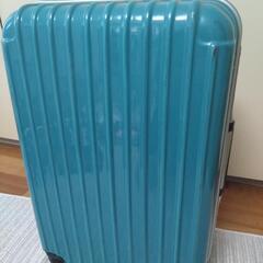 【鍵付】スーツケース  45L グリーン