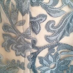 ツイード 発表会、コンクール用ジュニアドレス(ブルーグレー)