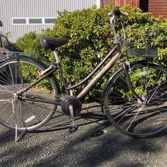 ブリヂストン　アルベルト　27インチ　5段変速　後ろキャリア　両立てスタンド