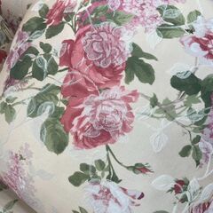 ロココ　薔薇ソファ　オットマン付き　ローズ　バラ　アンティーク　クッション　薔薇