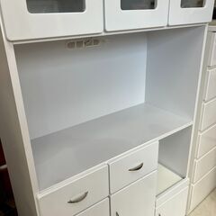 受付終了】スタイリッシュでスリムな食器棚 【極美品】即日配送可能♬日時