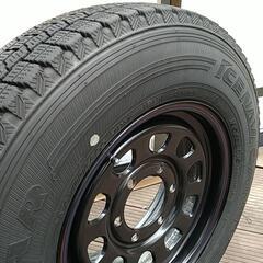 ハイエース 195/80R15 スタッドレスタイヤ デイトナホイール 4本セット おまけ付き（センターキャップ、タイヤチェーン）