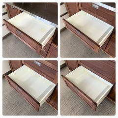 【超美品‼️】定価248,600円♪ 末次家具 140cm幅キッチンボード 食器棚 収納家具 ウォールナット材ダークブラウン♪