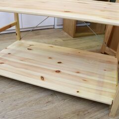 445)【美品】無印良品 MUJI パイン材 ユニットシェルフ・ワードローブ 幅86 ハンガーラック クローゼット 収納家具 良品計画