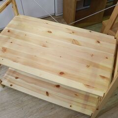 445)【美品】無印良品 MUJI パイン材 ユニットシェルフ・ワードローブ 幅86 ハンガーラック クローゼット 収納家具 良品計画