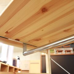 445)【美品】無印良品 MUJI パイン材 ユニットシェルフ・ワードローブ 幅86 ハンガーラック クローゼット 収納家具 良品計画