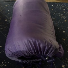 寝袋　紫色　