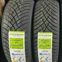 🌞175/65R15⛄工賃込み！新品未使用！アクア、カローラフィールダー、カローラアクシオ、iQ、スペイド、ポルテ、ヴィッツ、フィット、キューブ、スイフト等に！EVERTON製オールシーズンタイヤ入荷しました🌞