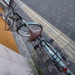 美品☆[SAKAMOTO]FIit(フリット)26吋 ファッションファミリーサイクル シングル/シャイーグリーン