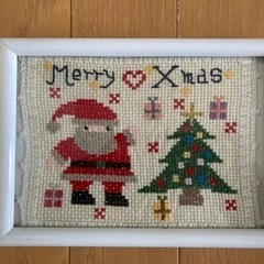 お値下げ☆ハンドメイド刺繍②メリークリスマス