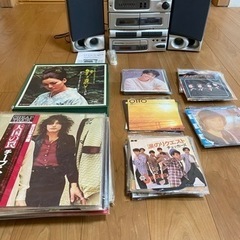 レコードプレーヤー　カセット　CDと レコードまとめ売り