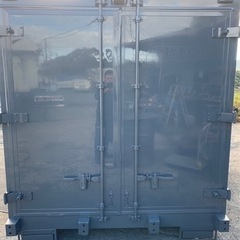 No.825 保冷バン 2ｔ 車  アルミ 箱 バイク 倉庫 トラック コンテナ 米 保管庫 物置 DIY