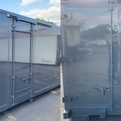 No.825 保冷バン 2ｔ 車  アルミ 箱 バイク 倉庫 トラック コンテナ 米 保管庫 物置 DIY