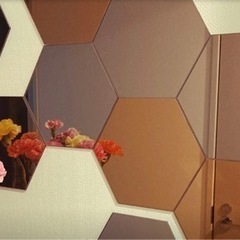 IKEA六角形鏡