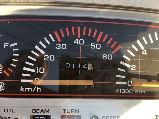 福山市 瀬戸町 ホンダ リード50 SS AF10 実働 書類付 タコメーター